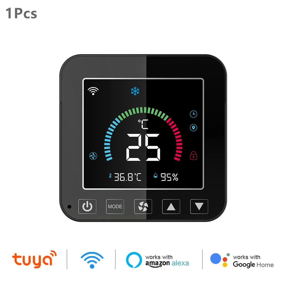 Tuya WiFi Thermostat: Smart IR Controller with LCD, Alexa &amp; Google Home black