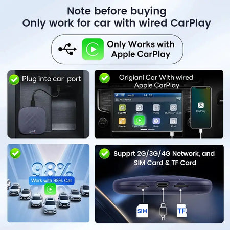 Carlinkit Plus Android 13 AI Box Wireless CarPlay Receiver