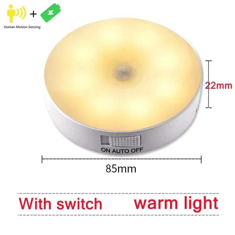 Smart LED Motion Sensor Light With switch-Warm / 5 PCS