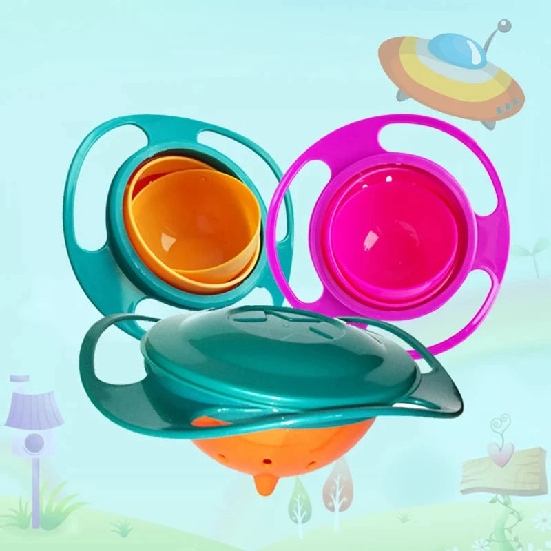 Gyro Bowl 360&deg; Spill-Proof Feeding Dish for Babies and Toddlers