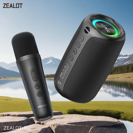 ZEALOT-M2m Karaoke Machine Portable &ndash; Wireless Microphones