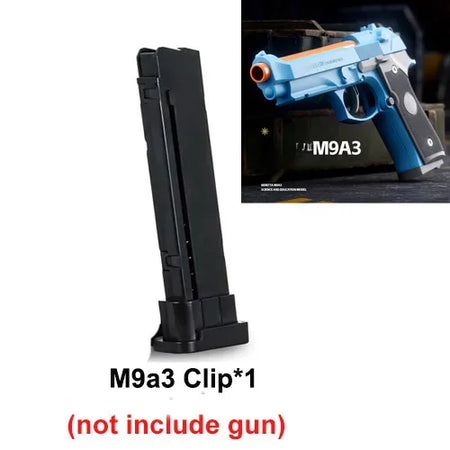 Continuous Shooting M9A3 Airsoft Pistol Shell Eject Empty Hanging Launcher Toy Gun Christmas Gift For Boys Adults Chip for M9A3