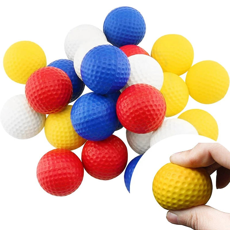 5 Pezzi Palline da Golf in Schiuma PU Morbida per Pratica Indoor 4.27cm