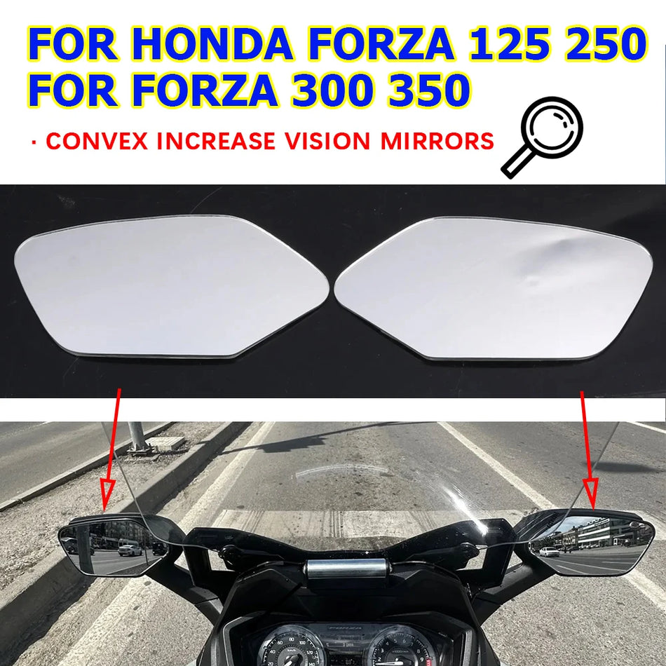Honda Forza 125 NSS125 Πλευρικός Καθρέφτης Κυρτό Γυαλί για Βελτιωμένη Ορατότητα Πίσω