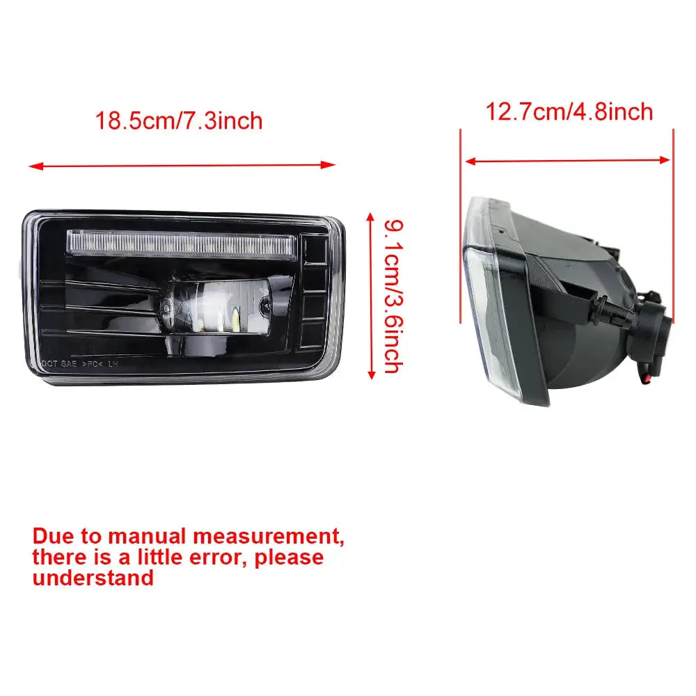LED Fog Lights for Chevy Silverado 1500/2500HD/3500HD 2007-2014/ Avalanche 2007-2011/ Suburban 2007-2014/ Tahoe 2007-2014 by InterCyprus Trading Ltd