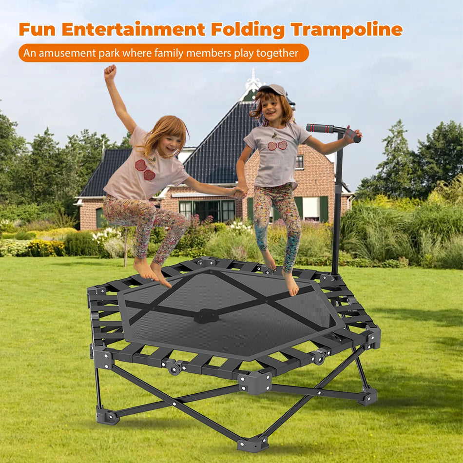 106cm Trampolin Indoor – Leise Aufhängung, 150 Kg Kapazität