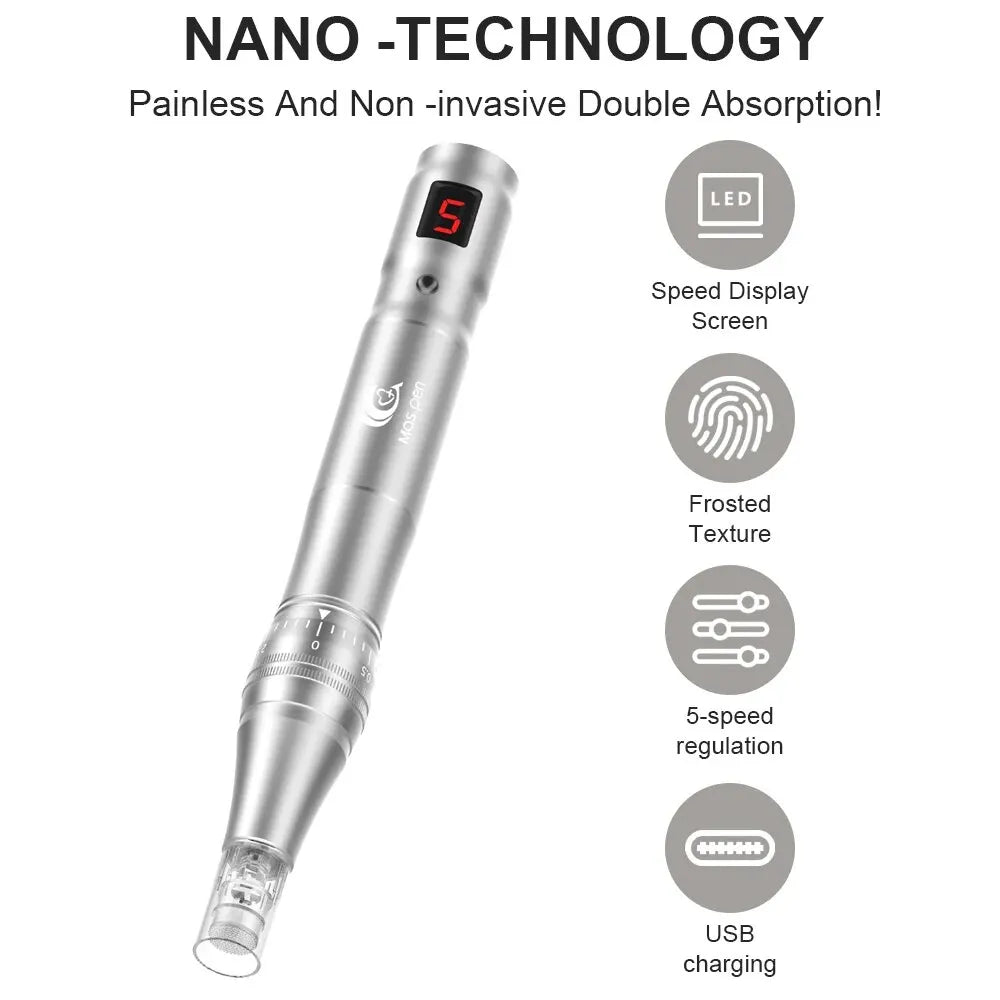 Mas.pen Wireless Derma Pen Microneedling Kit &ndash; Rechargeable