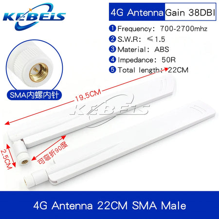 SMA Adhesive Rod Antenna 2.4/5.8/5G 8dBi &ndash; Omnidirectional SMA-J 38DBI 22CM 1