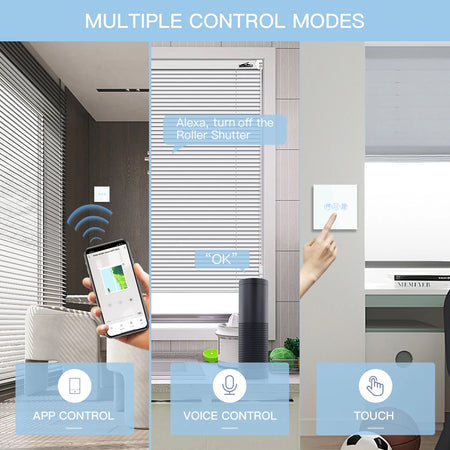 BSEED Smart Wifi Roller Shutter Switch with Voice Control