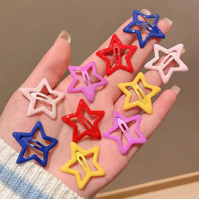 10PCS Rainbow Hair Clips for Toddler Girls - Cute Accessories 001 / Other
