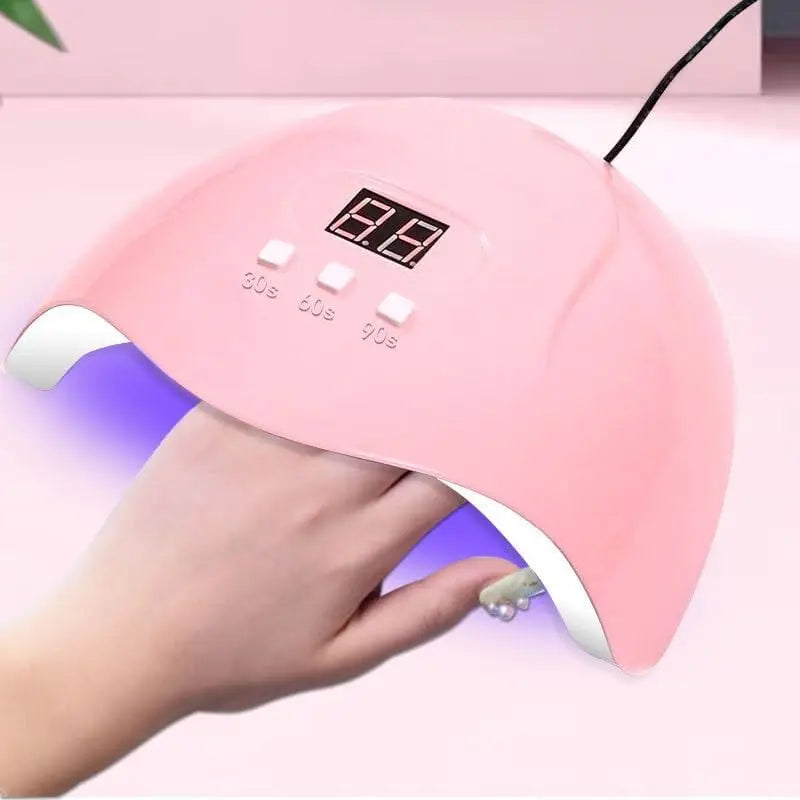 YIKOOLIN X3 Nail Lamp &ndash; Portable USB Charging, Multi Modes Pink