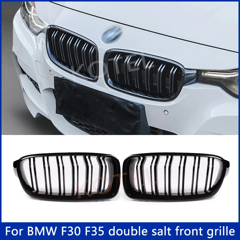 Priekšējā nieru restes spīdīgi melna krāsa BMW 3. sērijai F30 F35
