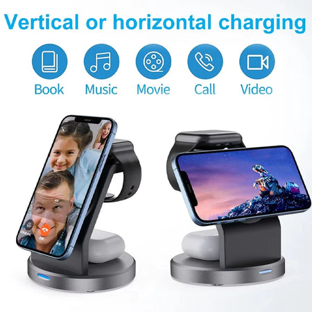 Opansten 3 In 1 Wireless Charger Stand - Fast Charge