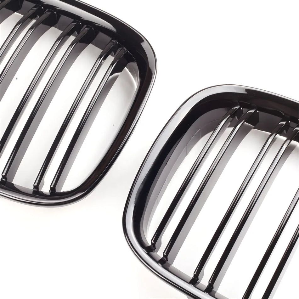Grill przedni do BMW F01 F02 F03 F04 Seria 7, grill w stylu nerki, błyszczące czarne wykończenie, ABS