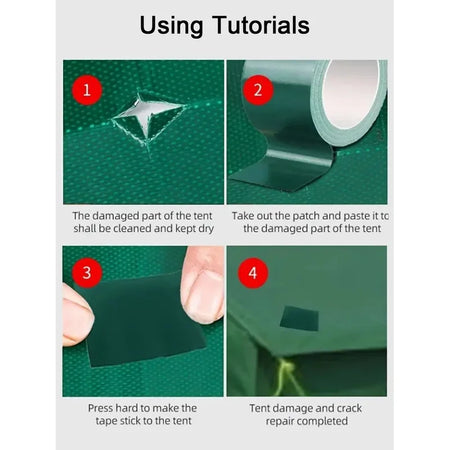 10M Waterproof Adhesive Repair Tape for Tents and Tarpaulins