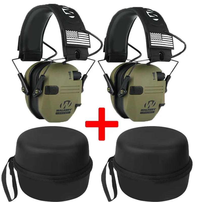 Tactical Electronic Shooting Earmuff &ndash; Noise Reduction 2 PCS With box 1