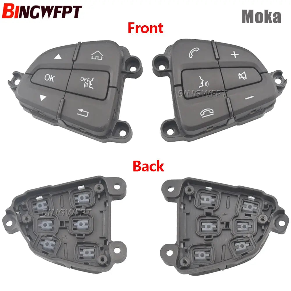 1pair Black/Moka Color Steering Wheel Control Switch Buttons For BENZ C GLC Class W205 W253 A0999050200 A0999050300 by InterCyprus Trading Ltd