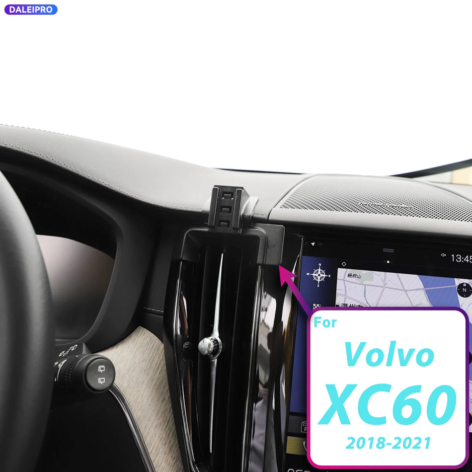 Auto telefonihoidja 66W kiirlaadimise alusega Volvo XC60 jaoks
