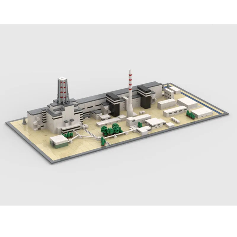 Chernobyl Nuclear Power Plant Building Blocks - MOC-124446 Famous Architectural Model