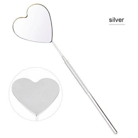 Stainless Steel Long Handle Eyelash Extension Checking Mirror AA286-06
