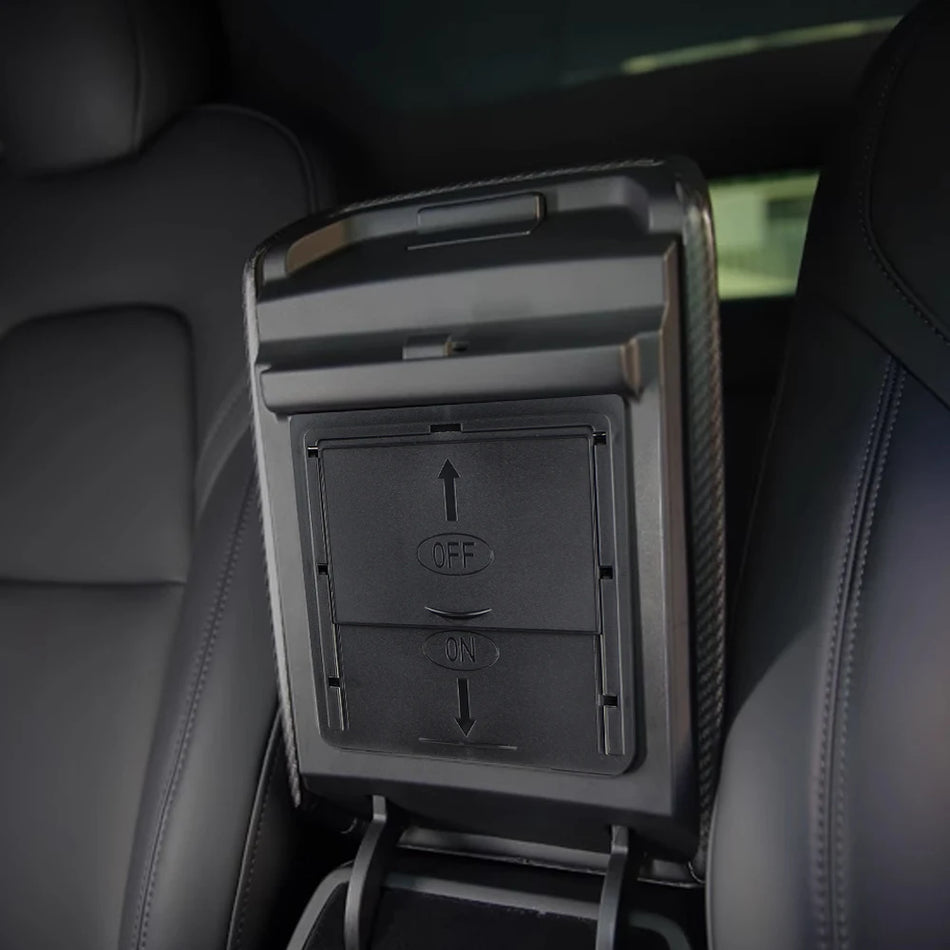 Organizator sredinske konzole za Tesla Model 3, škatla za shranjevanje naslonov za roke, ABS plastika, trpežna notranja oprema