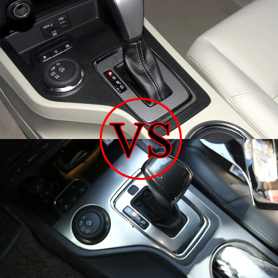 Adesivo per pannello cambio per Ford Everest Endeavour Raider 2015-2021, acciaio inox, AT, guida a sinistra
