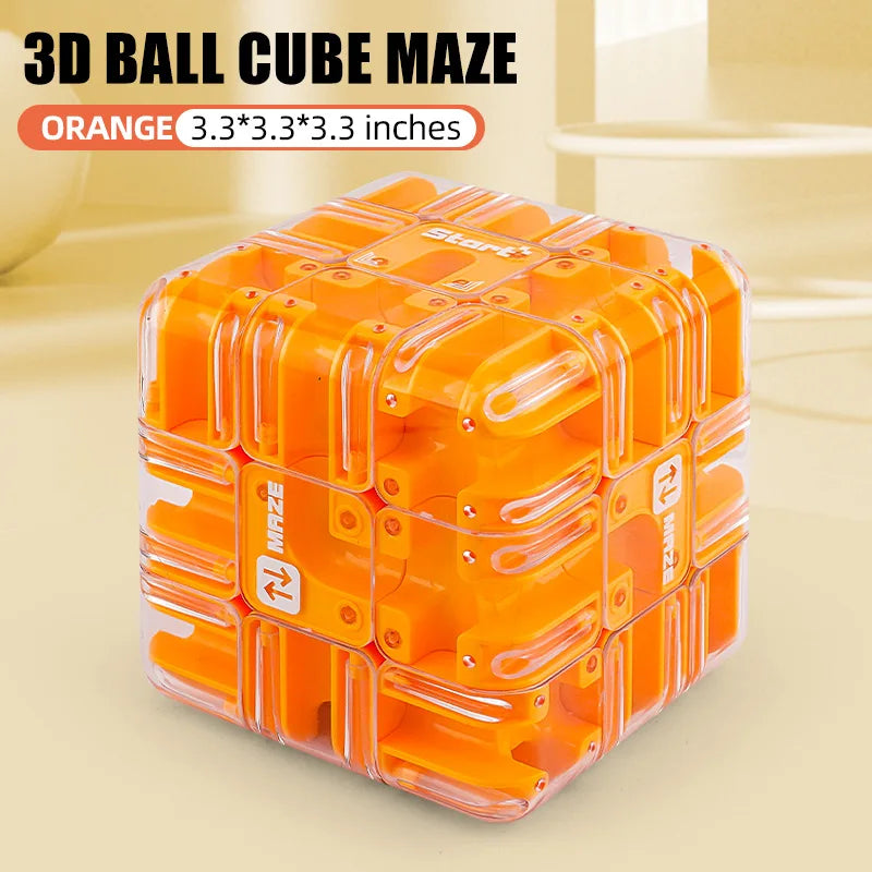 3D Maze Magic Cube &ndash; Educational Stress Relief Puzzle Toy BZS00614 O