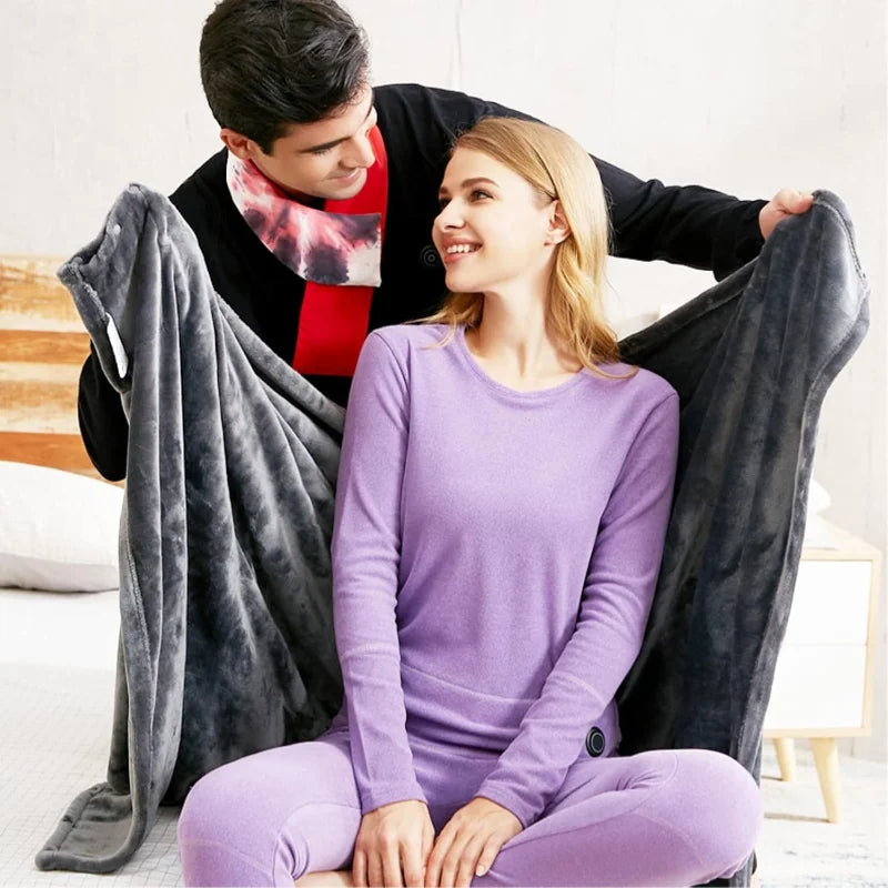 Wearable Electric Heated Blanket &ndash; Adjustable Temperature