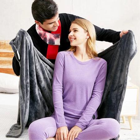 Wearable Electric Heated Blanket &ndash; Adjustable Temperature