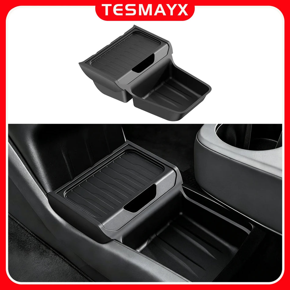 TPE Center Console Organizer Tray for Tesla Model Y RWD AWD 2025 2026