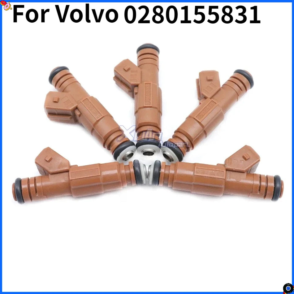 Volvo V70 S70 C70 S80 XC70 XC90 için Yakıt Enjektör Nozulu Seti, 5 Parça No. 0280155831