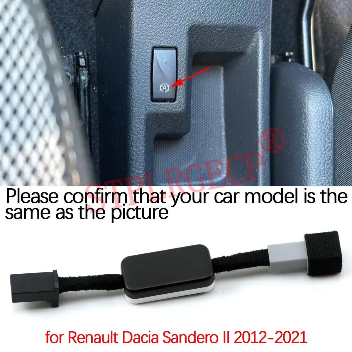 Automatic Stop Start Engine System Off Cable Plug and Play Eliminator for Renault Dacia Logan Sandero II 2012-2021 by InterCyprus Trading Ltd