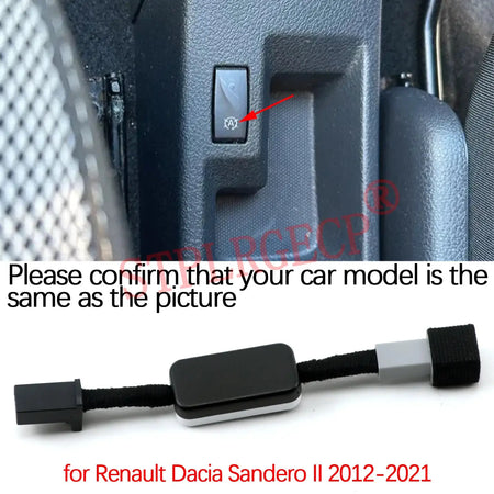 Automatic Stop Start Engine System Off Cable Plug and Play Eliminator for Renault Dacia Logan Sandero II 2012-2021 by InterCyprus Trading Ltd