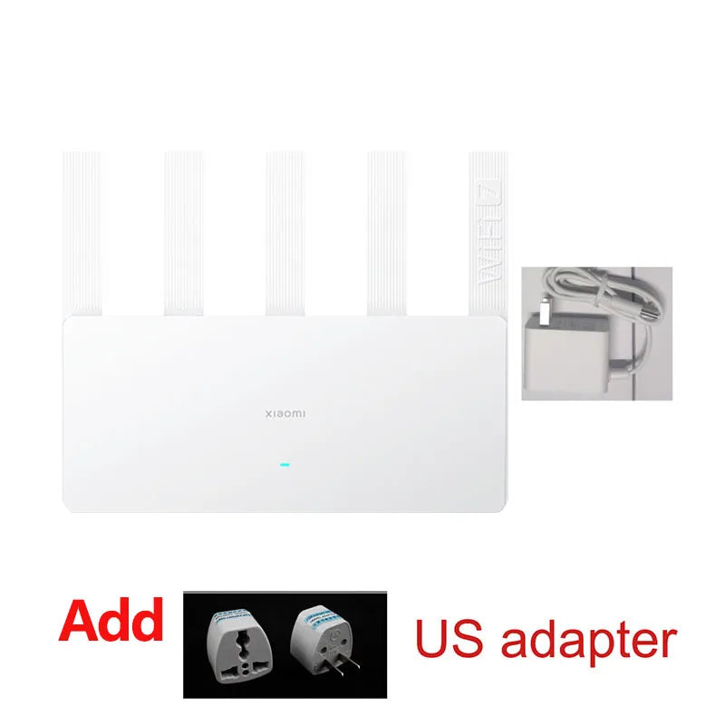 Xiaomi Router BE5000 &ndash; Ultra Fast 2.5G WiFi 7 Mesh Network Add US adapter