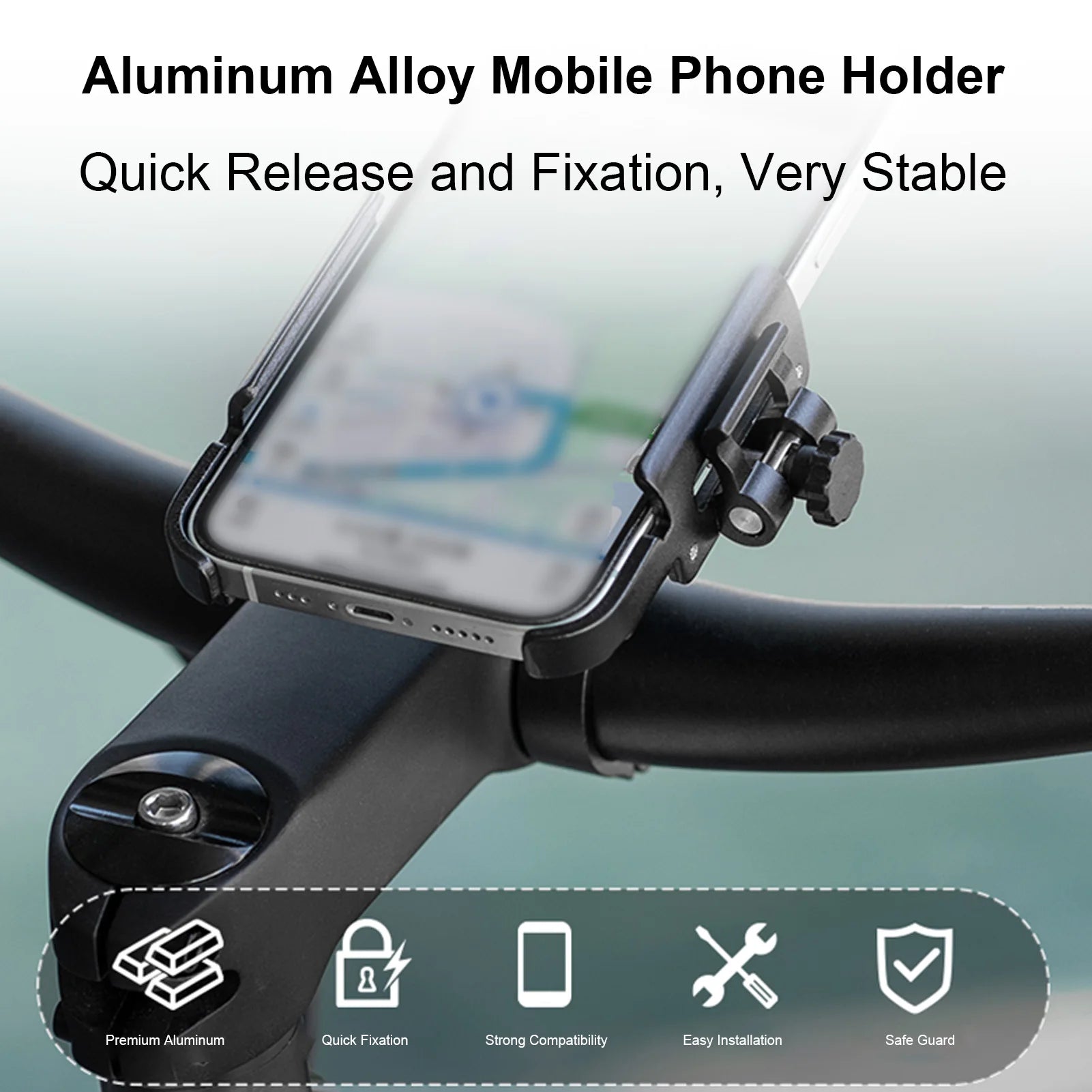 Bike Cell Phone Holder Bracket &ndash; Fast Release Buckle
