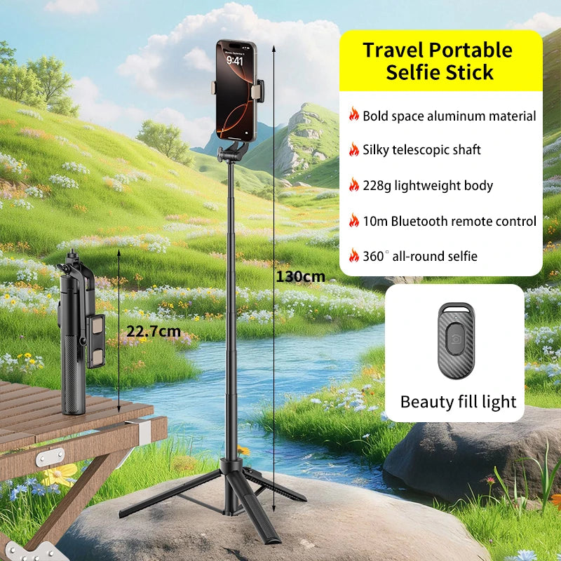 CrownQu T1 &ndash; 360 Degree Rotation With Detachable Bluetooth Remote Black