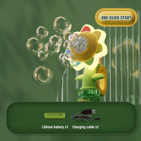 Dancing Sunflower Bubble Machine &ndash; Lights And Movement yellow standard