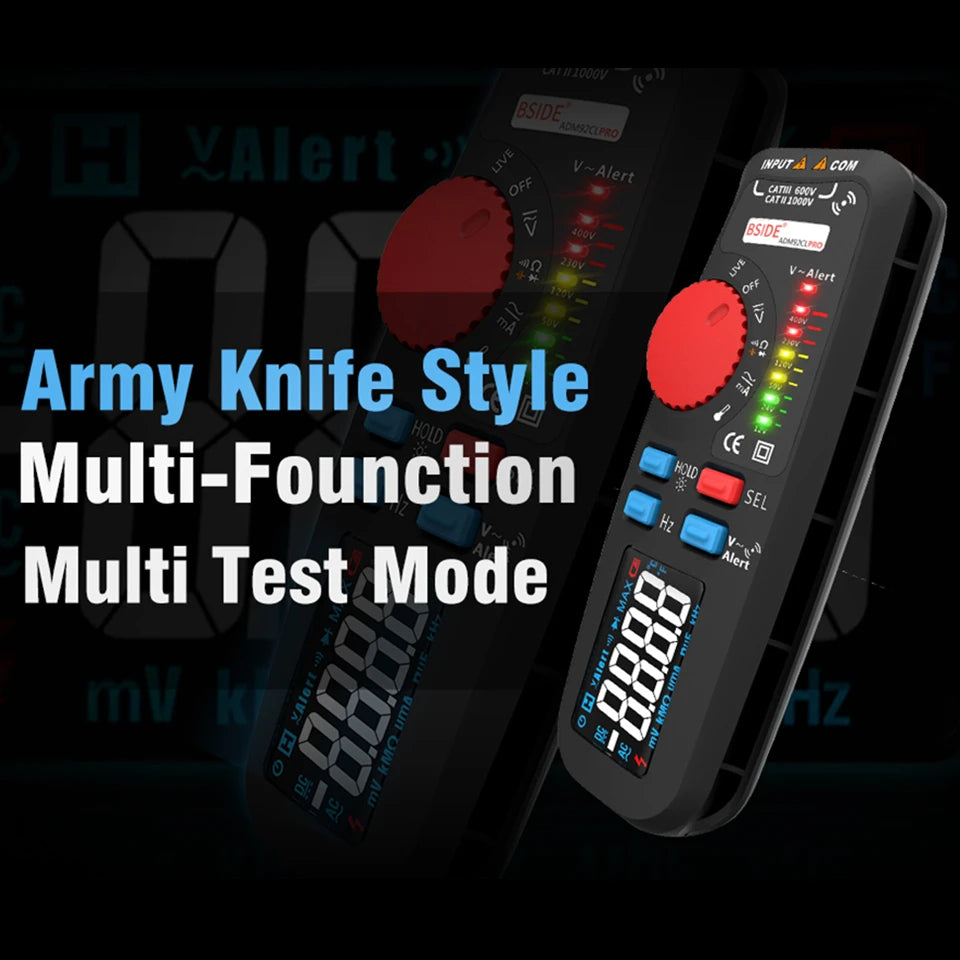 BSIDE ADM92CL Digital Multimeter &ndash; True RMS 6000 Counts