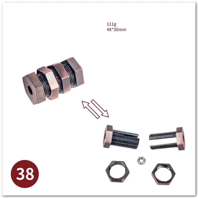 Classic IQ Metal Brain Magic Baffling Puzzles &ndash; Mind Teaser