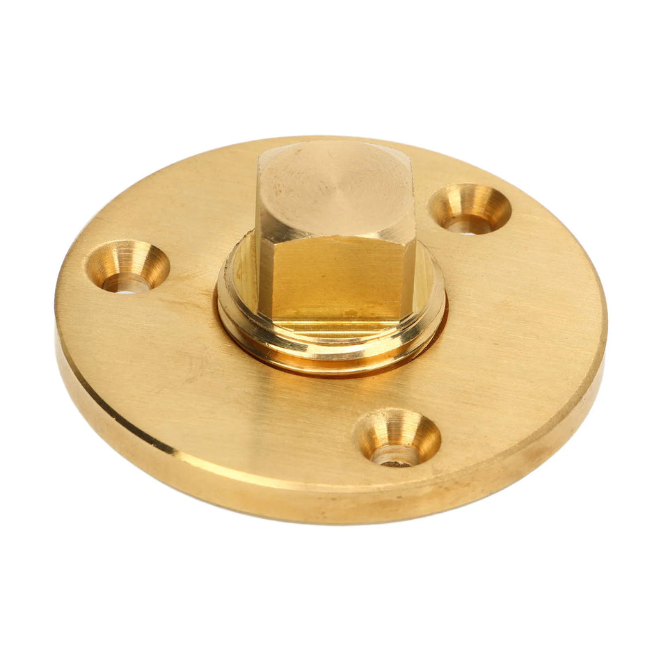 Plug de drenaj pentru barcă 2 inch din alamă, oval, pentru utilizare marină