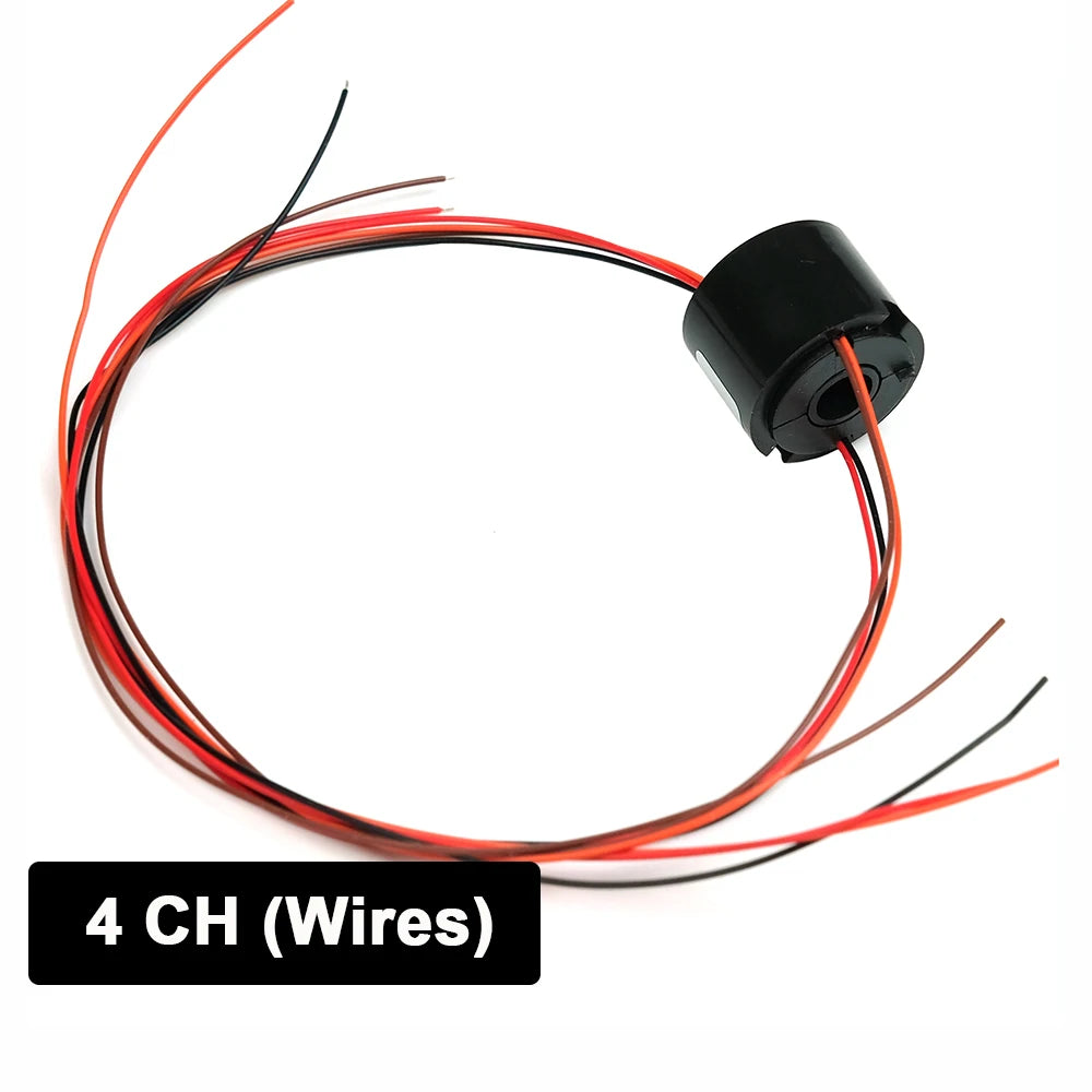 Slip Ring 2 4 6 Channel Wires Hole Dia 7mm &ndash; Hollow Shaft 4 Channels