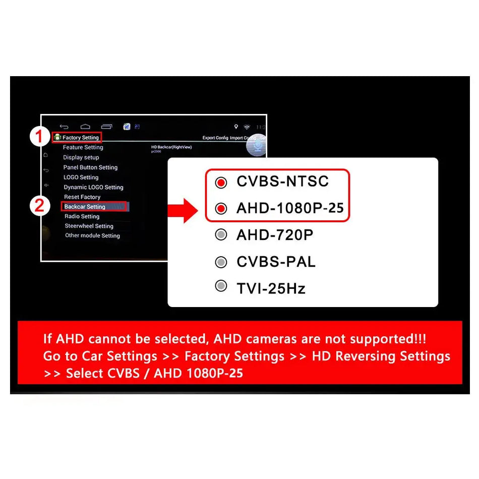SMARTOUR 4K Parking New 360 CVBS Switch AHD 1080P Car Rear View Camera 180° Fisheye Golden Lens for Focus Toyota Kia BMW by InterCyprus Trading Ltd