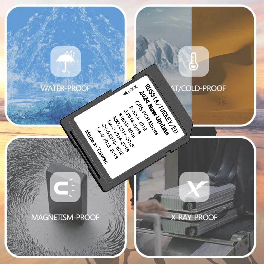 GPS 16GB Navi Card Mazda 2 3 6 CX3 CX5 CX9 MX5 &ndash; Maps 2024