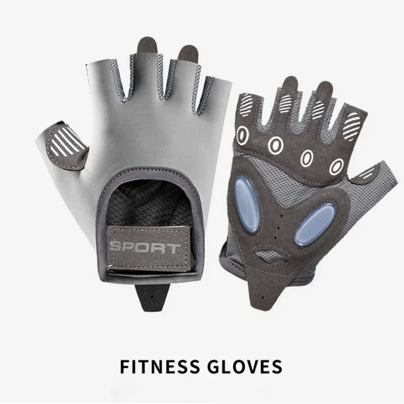 Slip-Resistant Gym &amp; Yoga Gloves for Men and Women - Anti-Slip, Wear-Resistant grey / S
