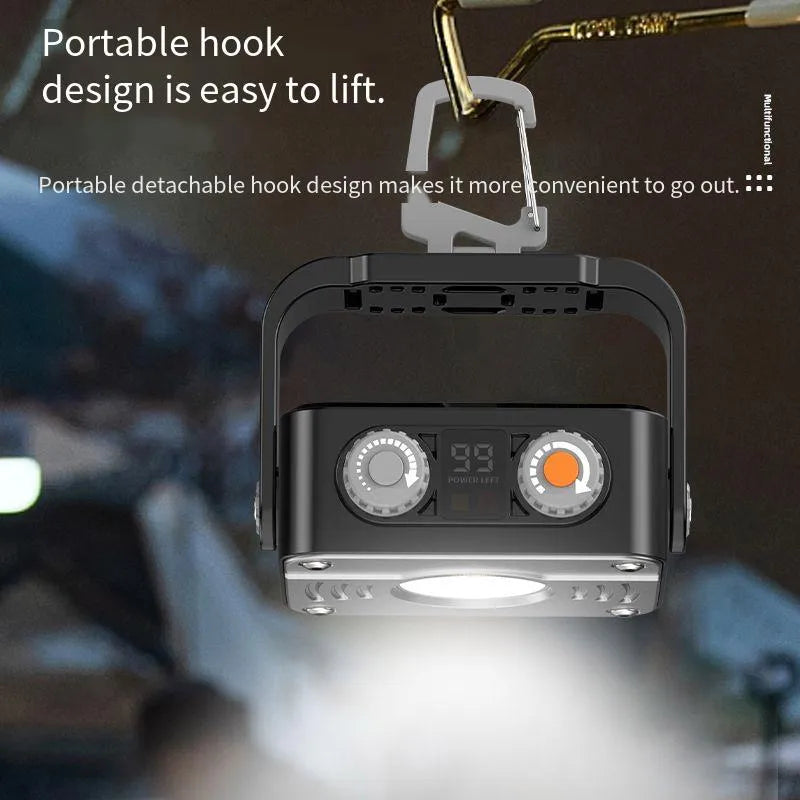 8000mAh Work Floodlight &ndash; Ultra Bright COB Camping Lantern