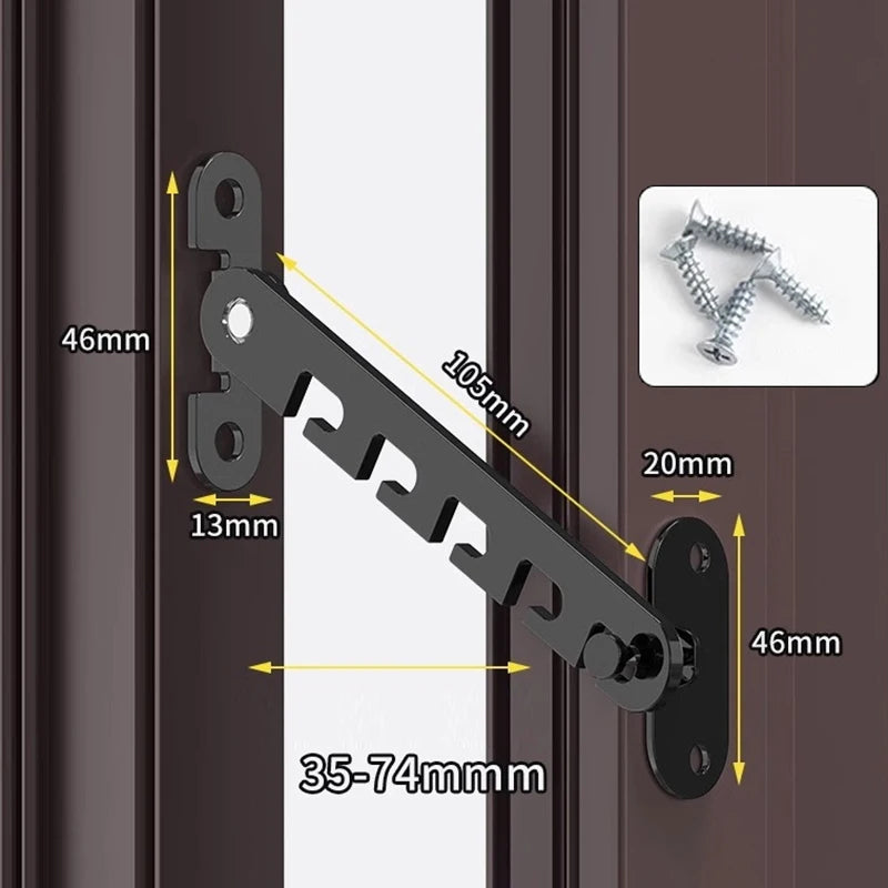 Child Safety Window Lock - Adjustable Metal Restrictor for Baby Protection A2