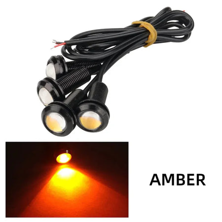 KEVANLY 4Pcs Eagle Eye LED Daytime Running Lights &ndash; Super Bright Visibility Yellow