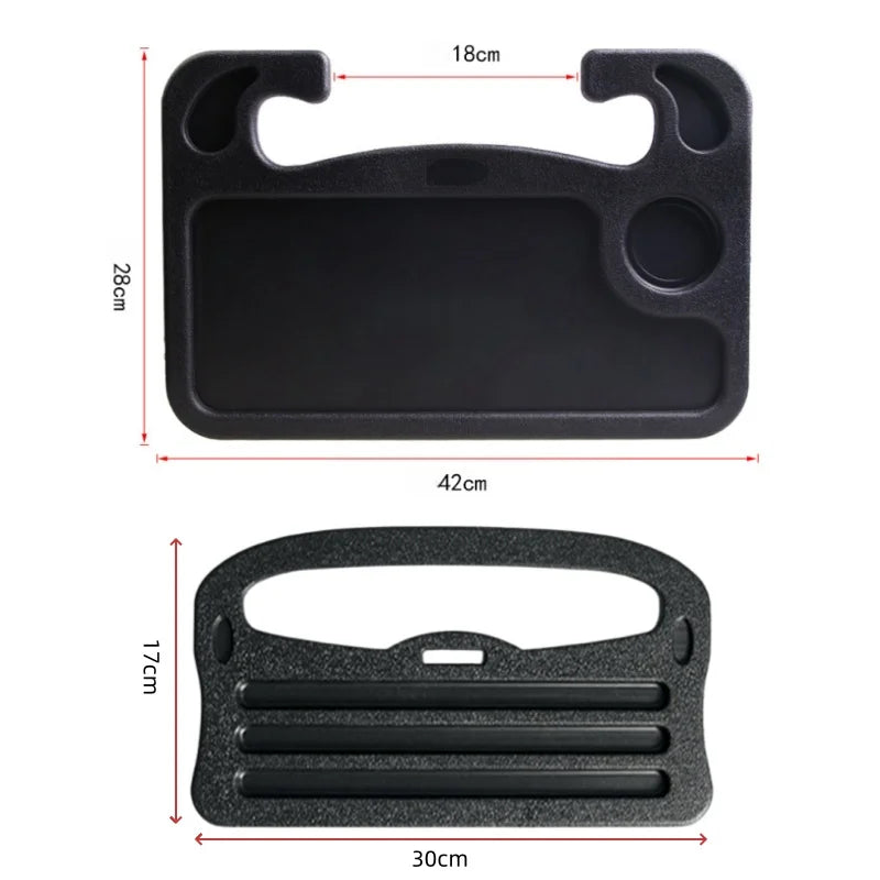 Таблица за волан на автомобил с поставка за лаптоп и ABS държач за напитки