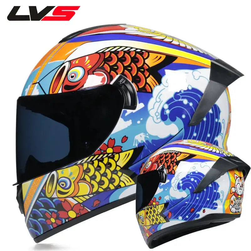 Full Face Racing Helmet Winter Visor &ndash; Double Visor Warmth 11 / L