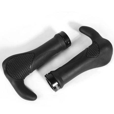BUCKLOS Ergonomic Non-Slip Bike Handlebar Grips with Shock Absorption M-Size
